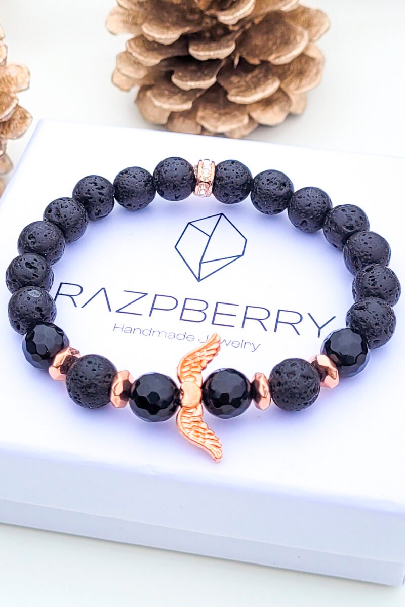 FAZETTÁT ÓNIX X MAJORICA GYÖNGY - 16 cm