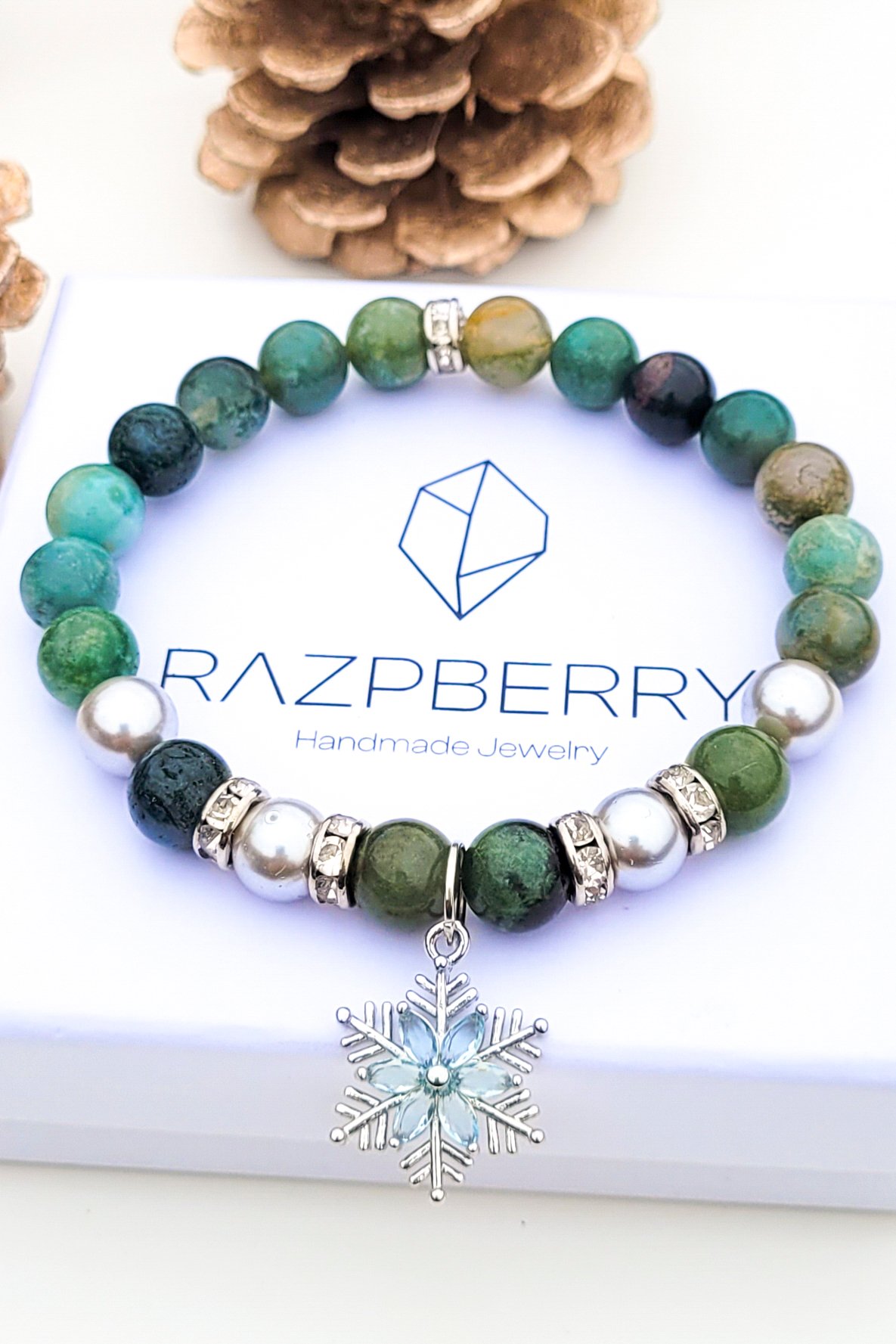 MOHAACHÁT X MAJORICA GYÖNGY - 17 cm