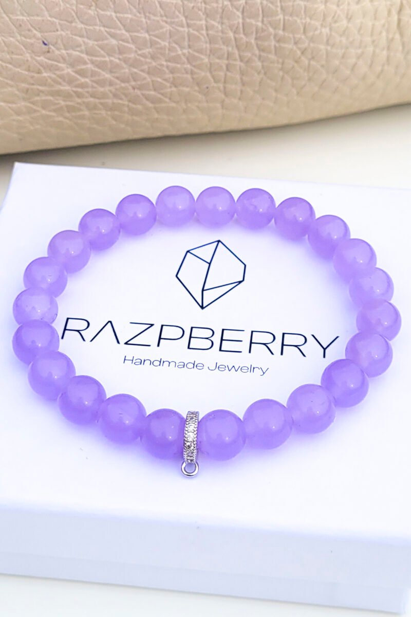 SZÍNEZETT JÁDE karkötő - választható köztessel