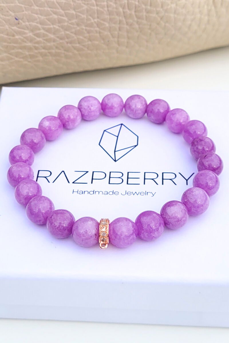 SZÍNEZETT JÁDE karkötő - választható köztessel