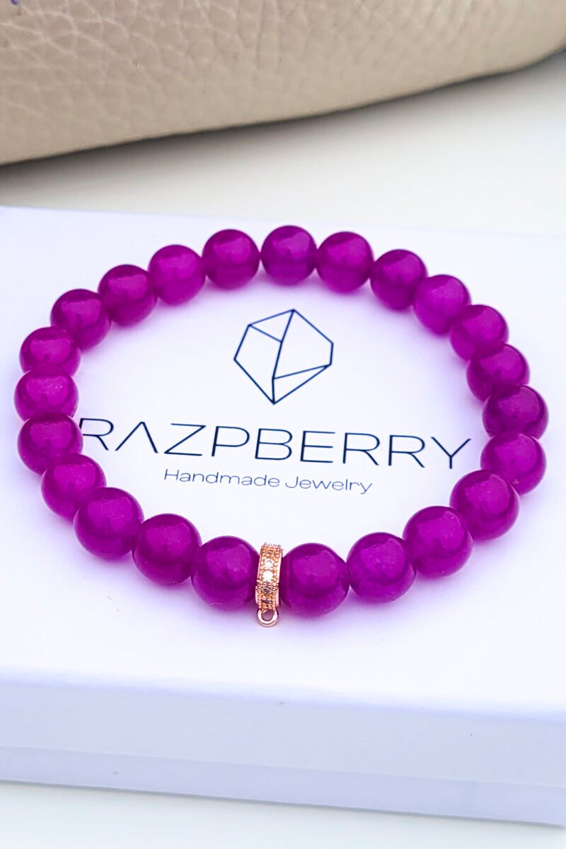 SZÍNEZETT JÁDE karkötő - választható köztessel