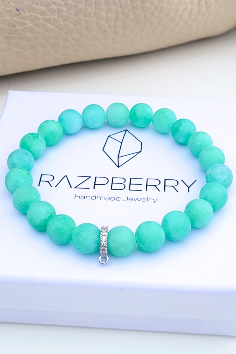 SZÍNEZETT JÁDE karkötő - választható köztessel