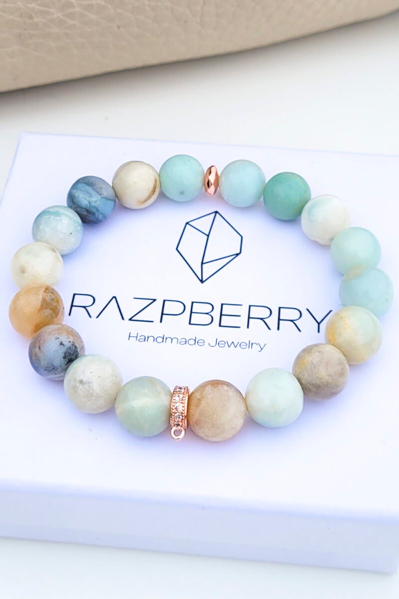 ZÖLD KŐ KVARCIT karkötő - választható köztessel