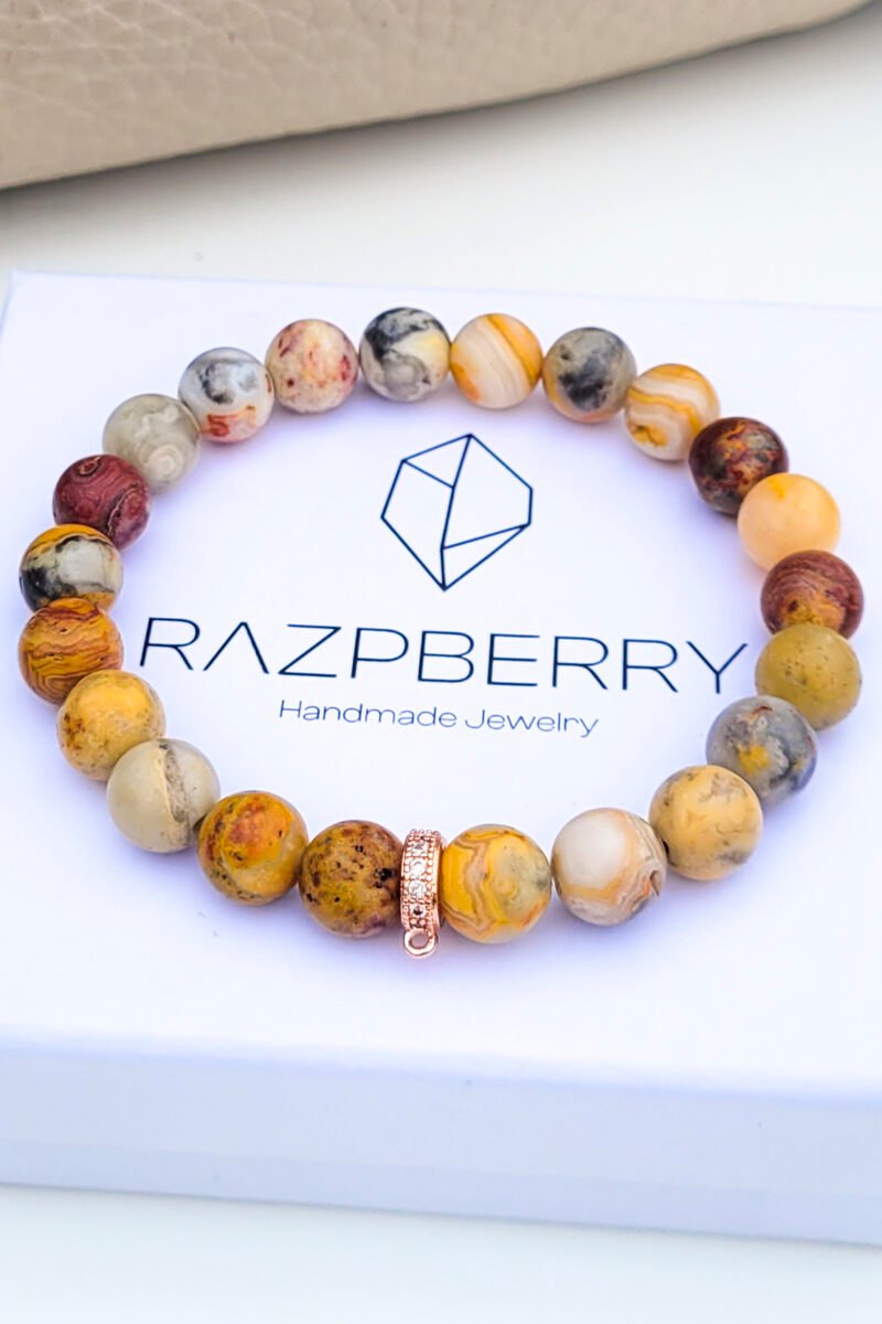 MEXIKÓI ACHÁT karkötő - választható köztessel