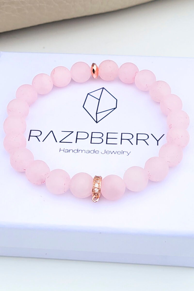 MATT RÓZSAKVARC karkötő - választható köztessel