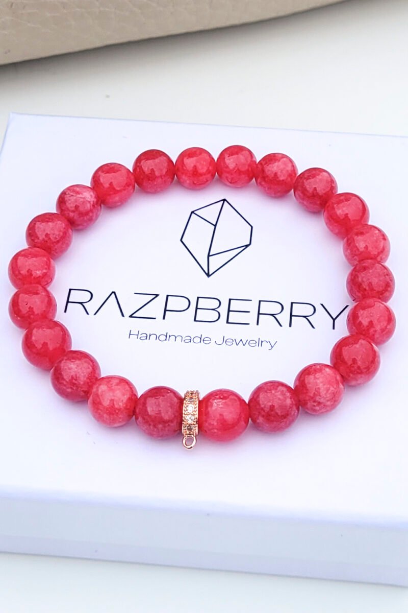 SZÍNEZETT JÁDE karkötő - választható köztessel