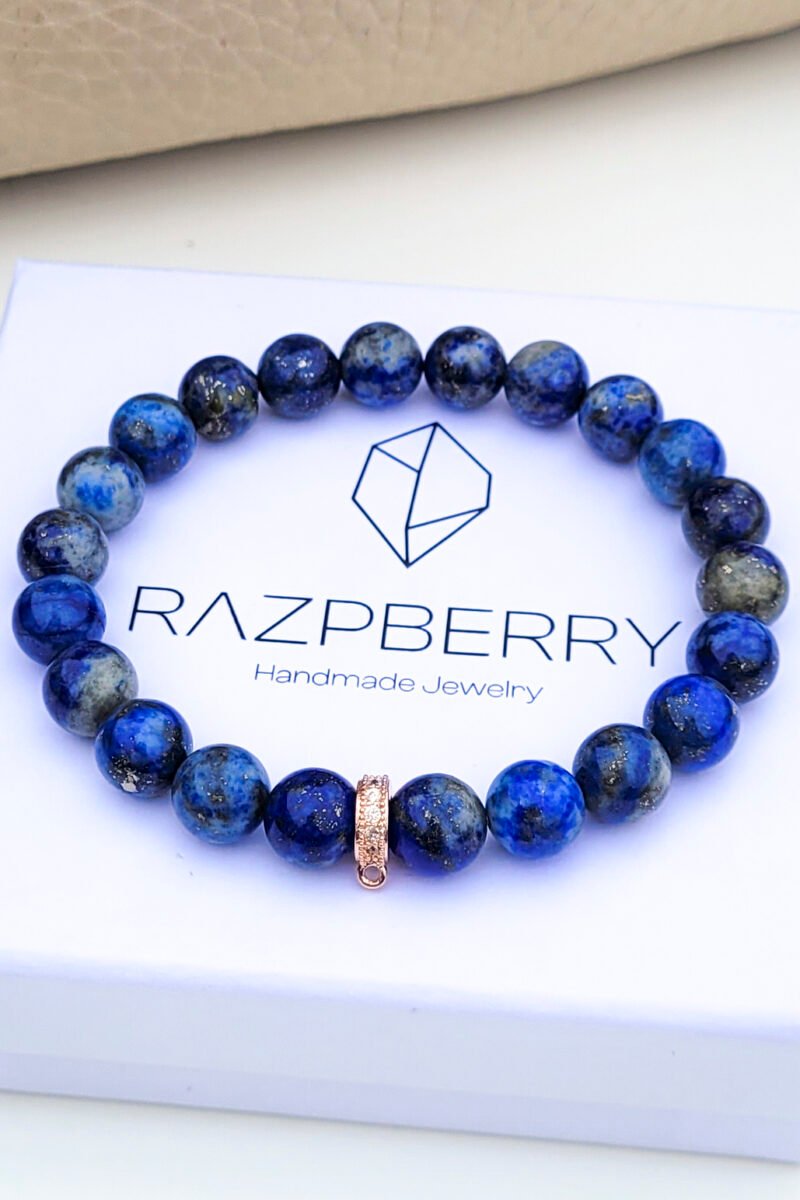 LAPIS LAZULI (LAZURIT) karkötő - választható köztessel