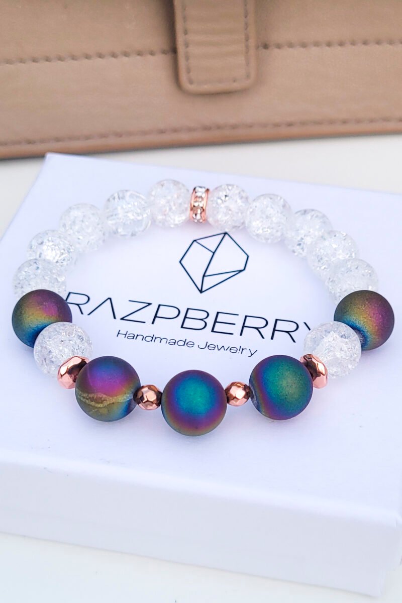 GEÓDÁS ACHÁT X FAZETTÁLT ARANY AURA - 18 CM