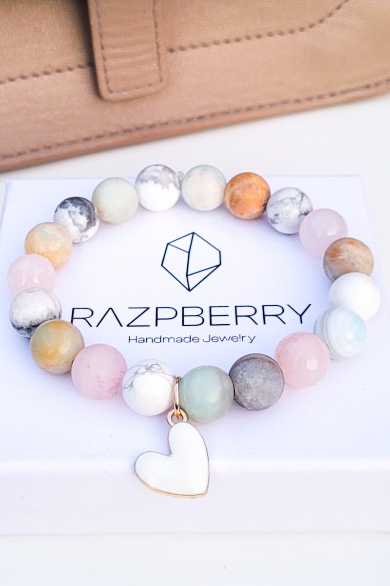 RÓZSAKVARC X ACHÁT X HOWLIT - 17 CM