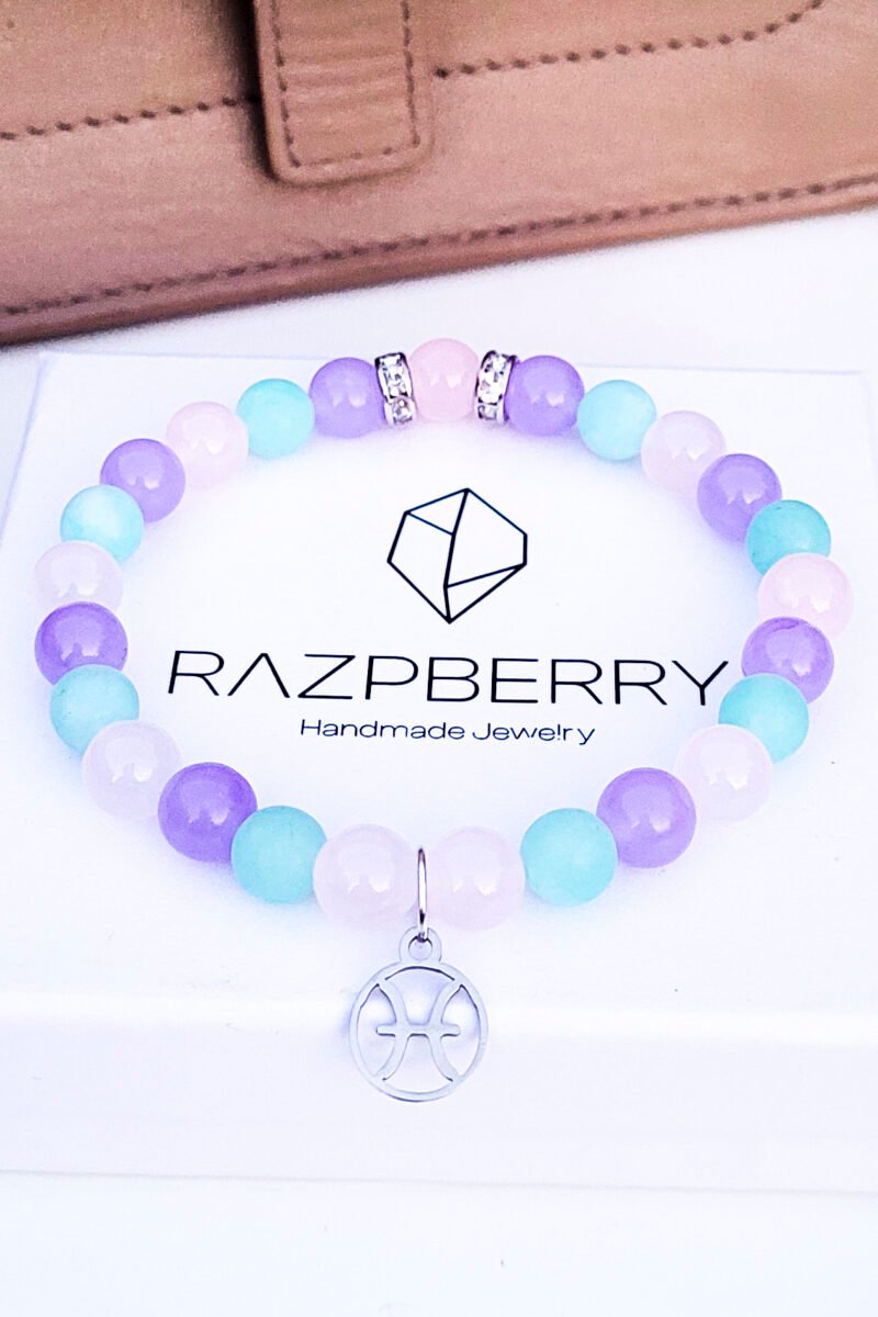 JÁDE – VÁLASZTHATÓ HOROSZKÓP CHARMMAL – 18 CM