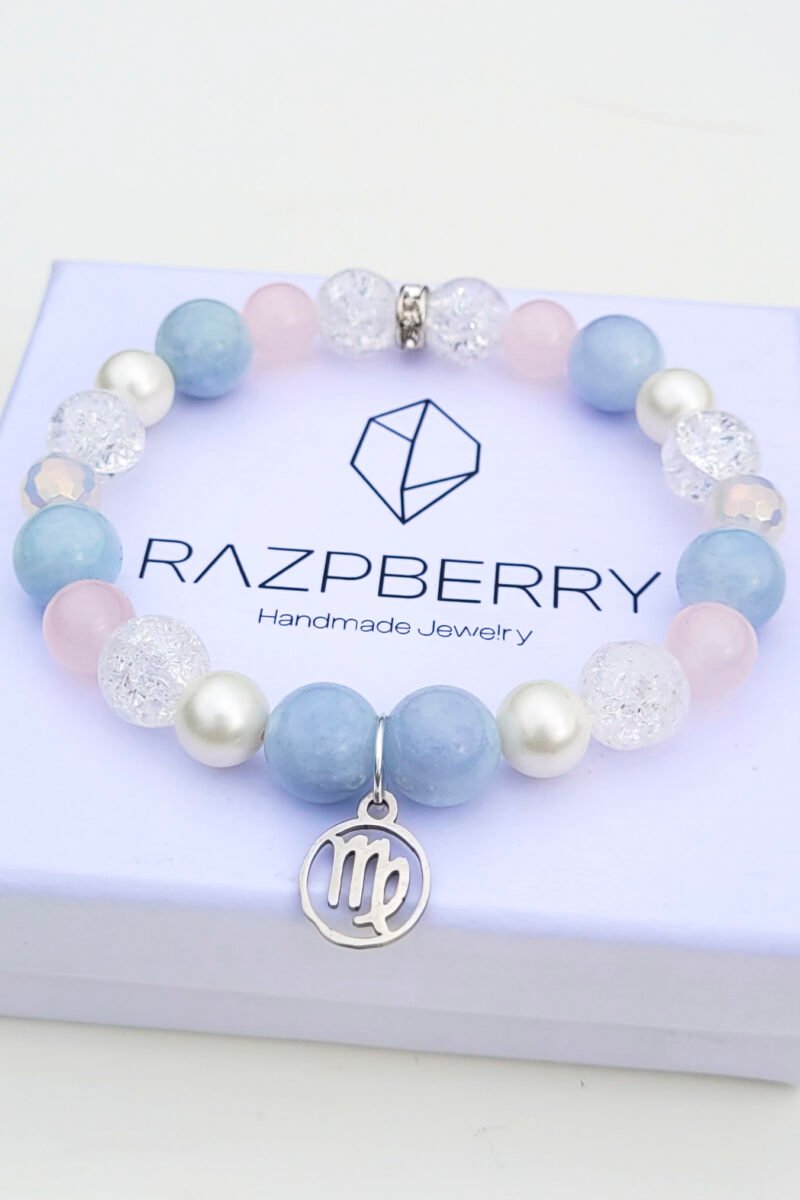 JÁDE X HEGYIKRISTÁLY – VÁLASZTHATÓ HOROSZKÓP CHARM - 17 CM