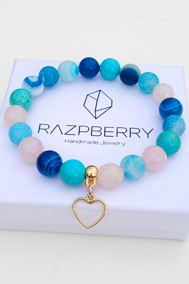 ACHÁT X HOWLIT X RÓZSAKVARC - 18 CM