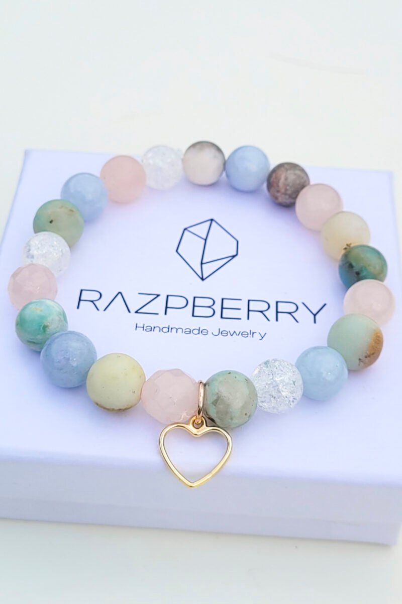 JÁDE X KVARCIT X RÓZSAKVARC - 18 CM